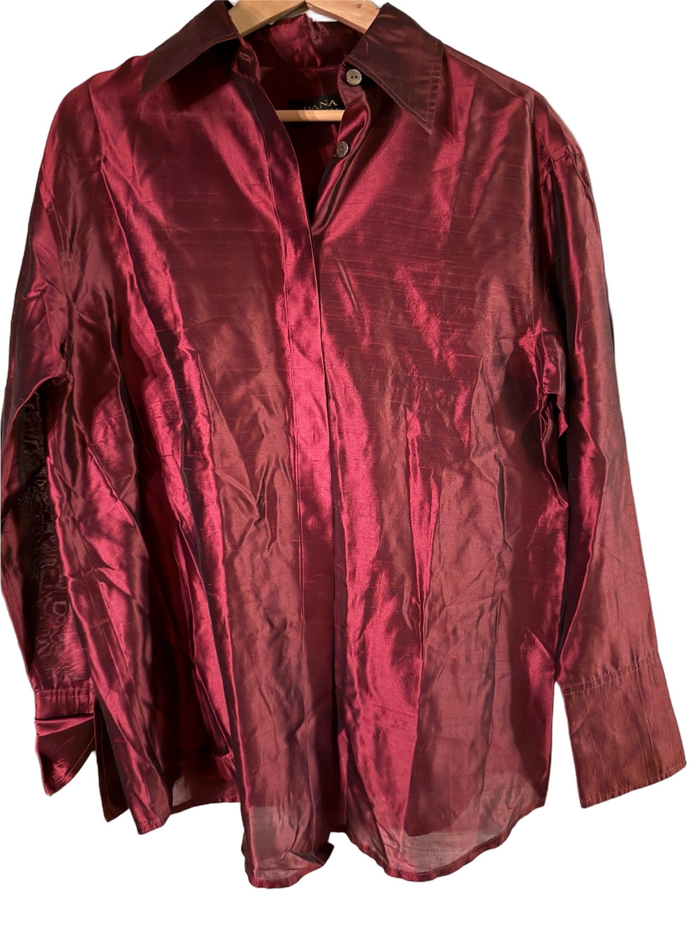 Dana Buchman burgundy %100 silk